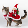Disfraz Navideño "Santa Rider" para Perros y Gatos